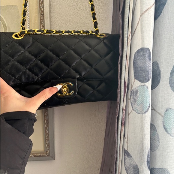 CHANEL Handbags - Black Quilted Chain Shoulder Bag
